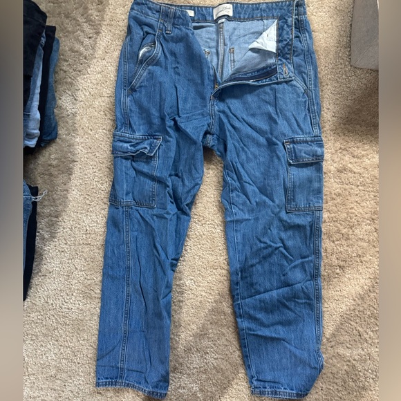 Universal Thread Denim Boyfriend Cargo Pants - Picture 1 of 2